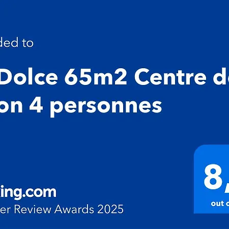 Le Dolce 65m2 Centre De 4 Personnes 아파트 *